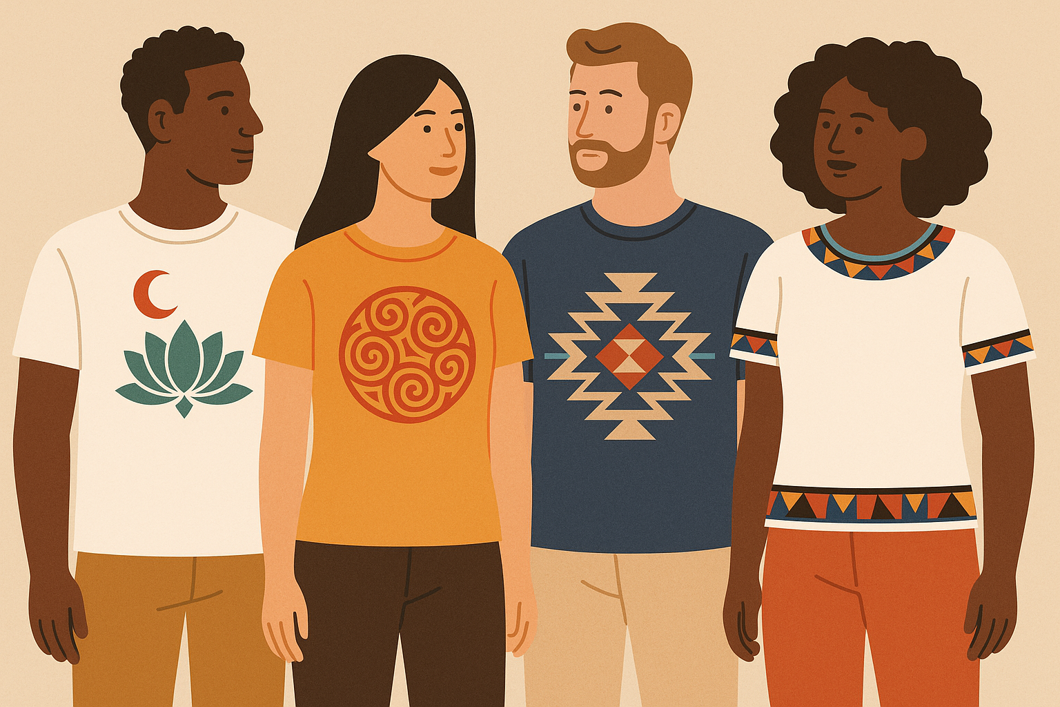 Cultural authenticity in custom t-shirt design