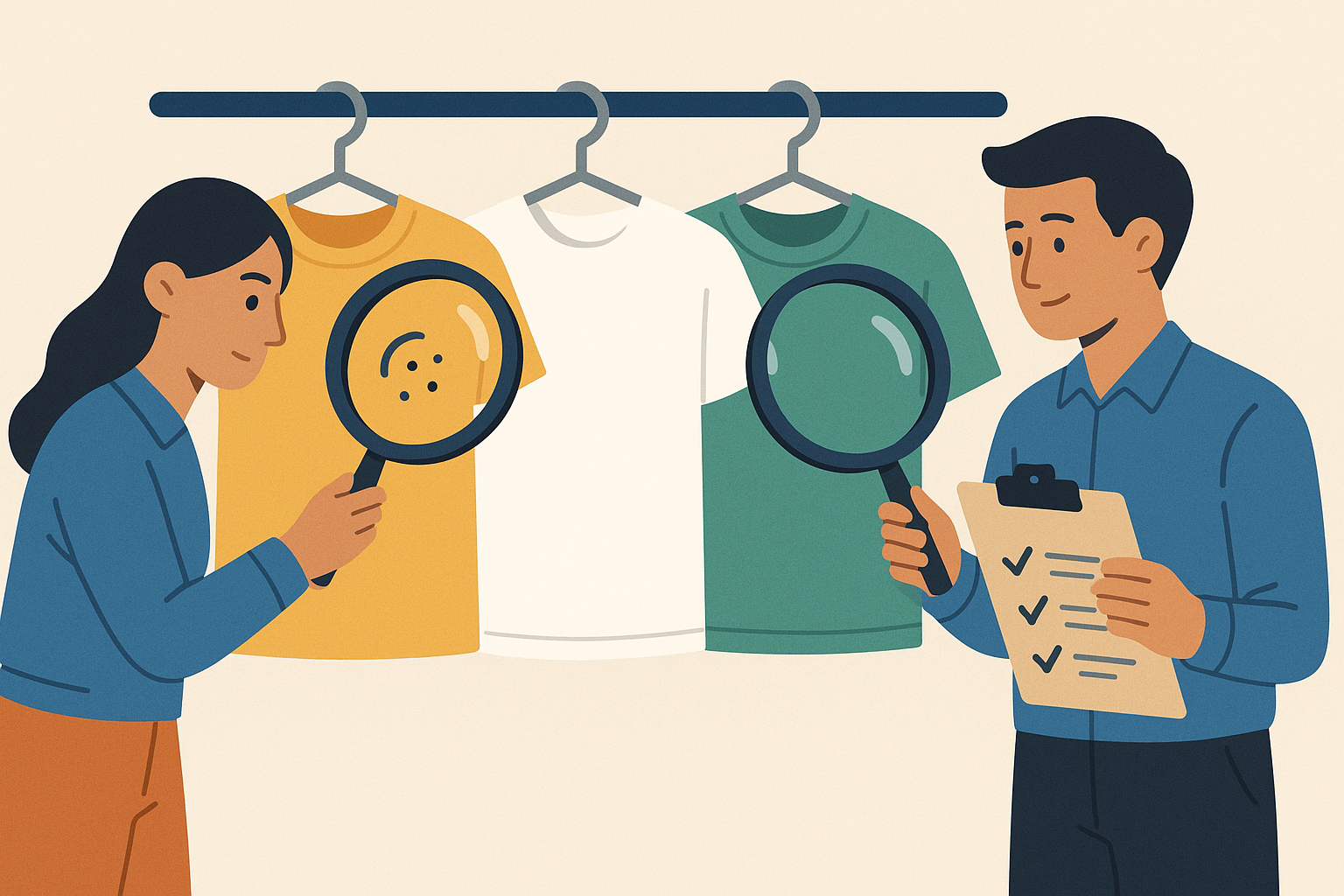 Quality control in t-shirt printing operations