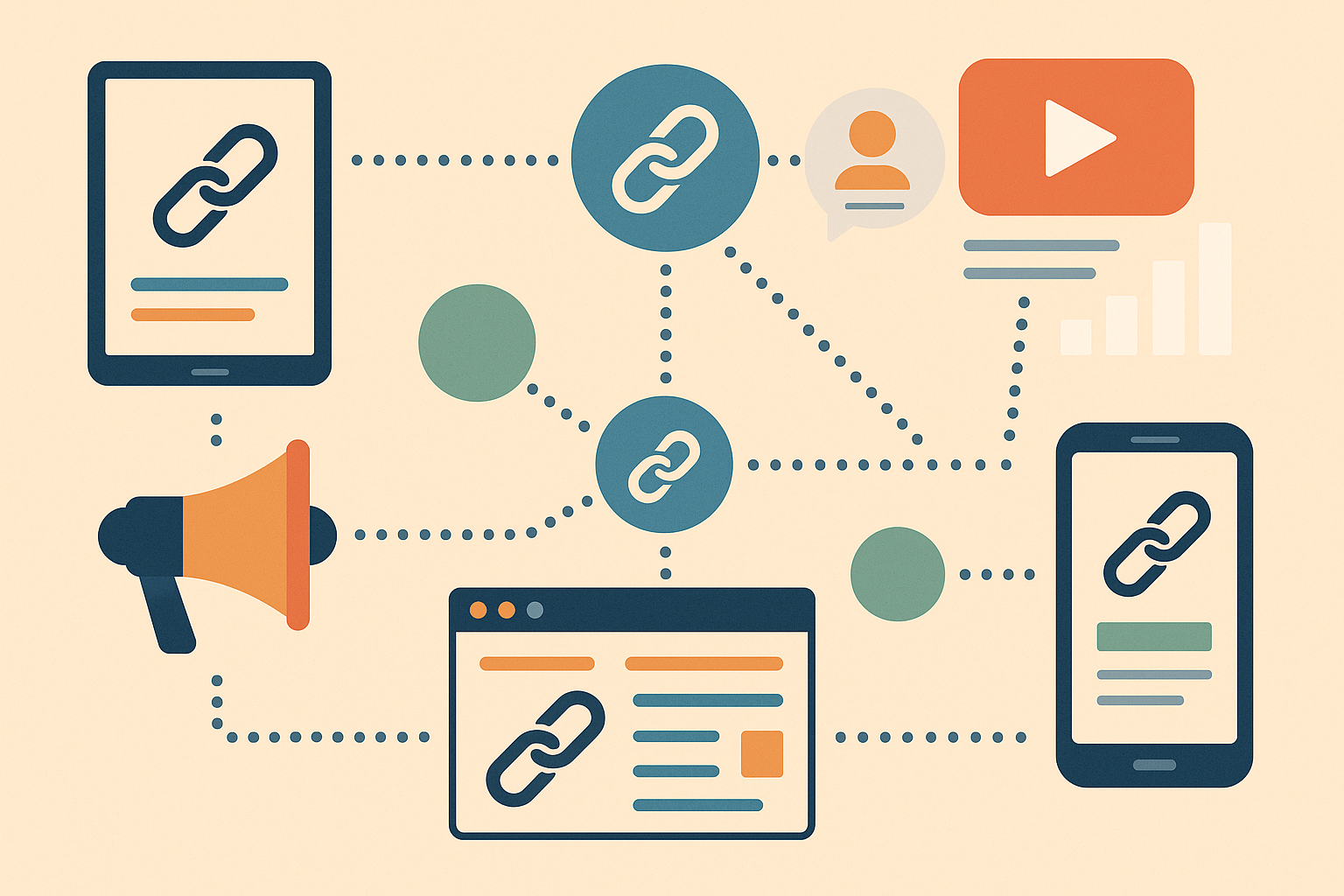 Cross-platform link building