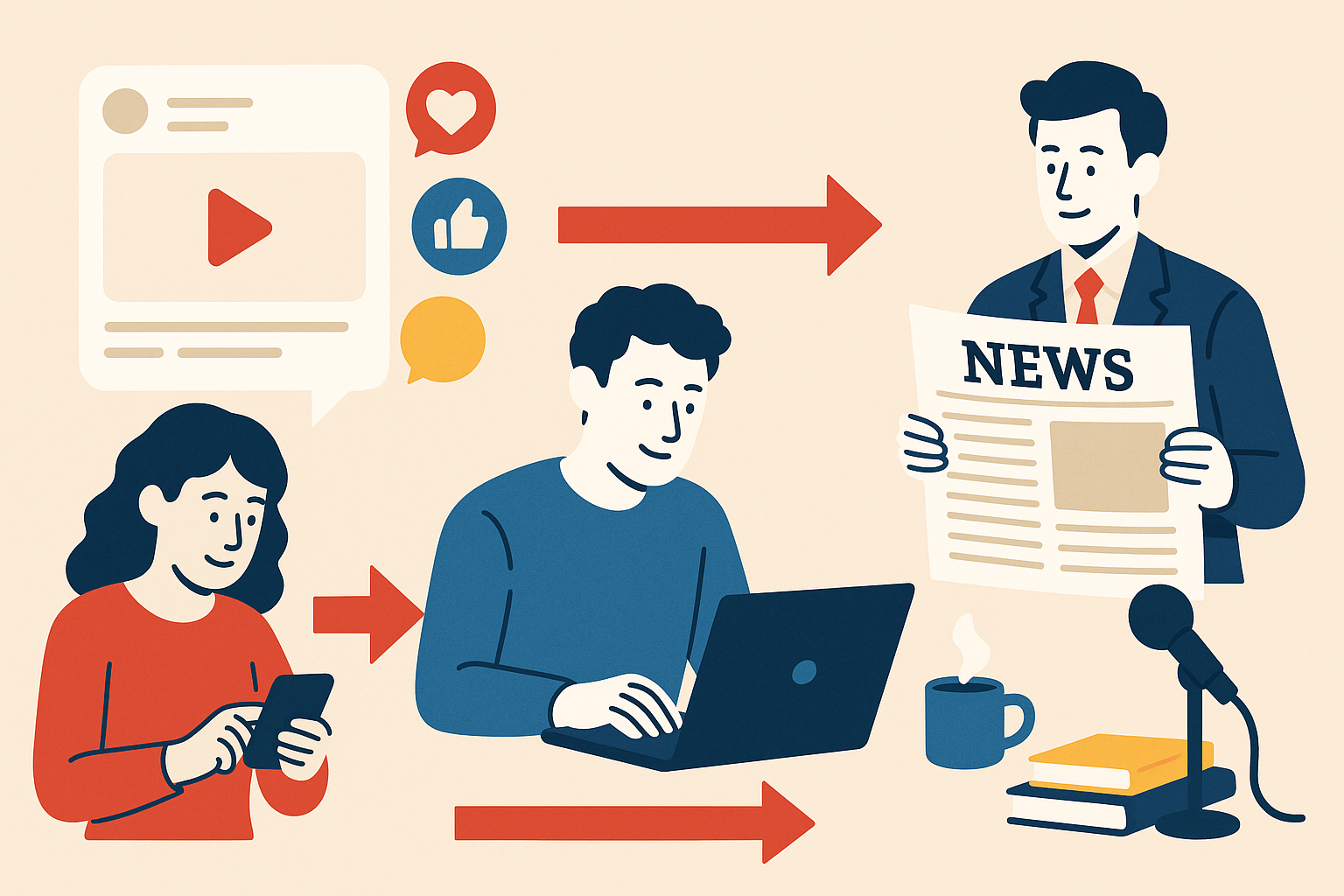 Social to editorial pipeline