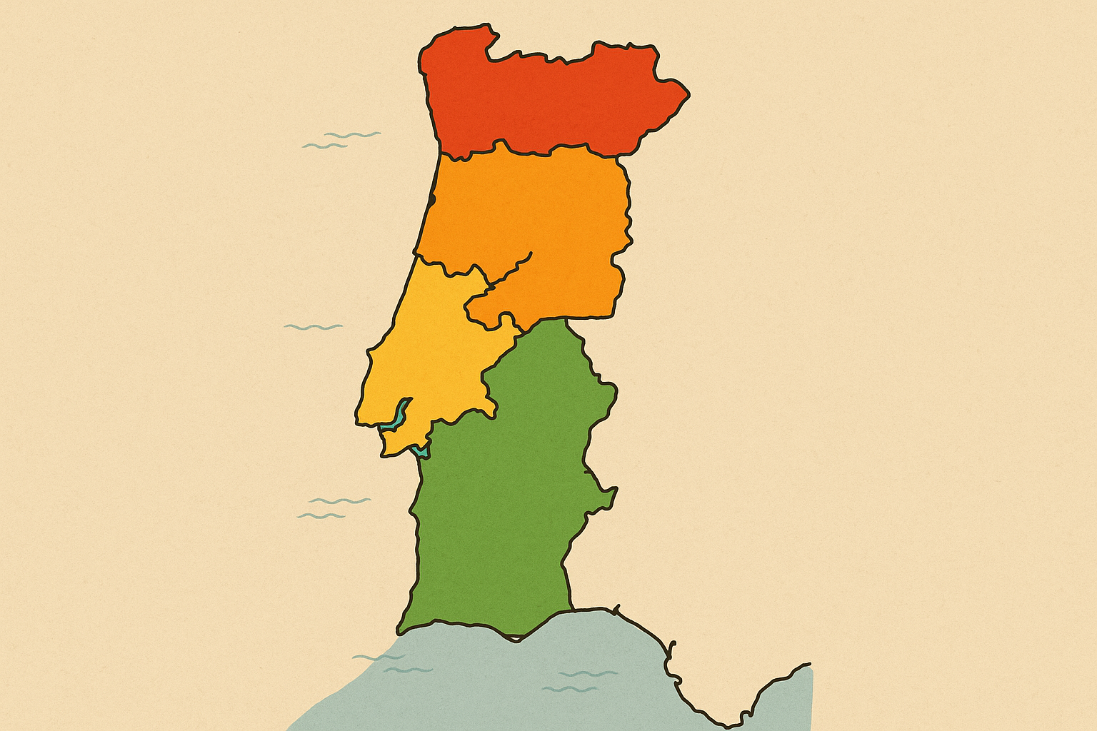 Mapa preços betão por região Portugal