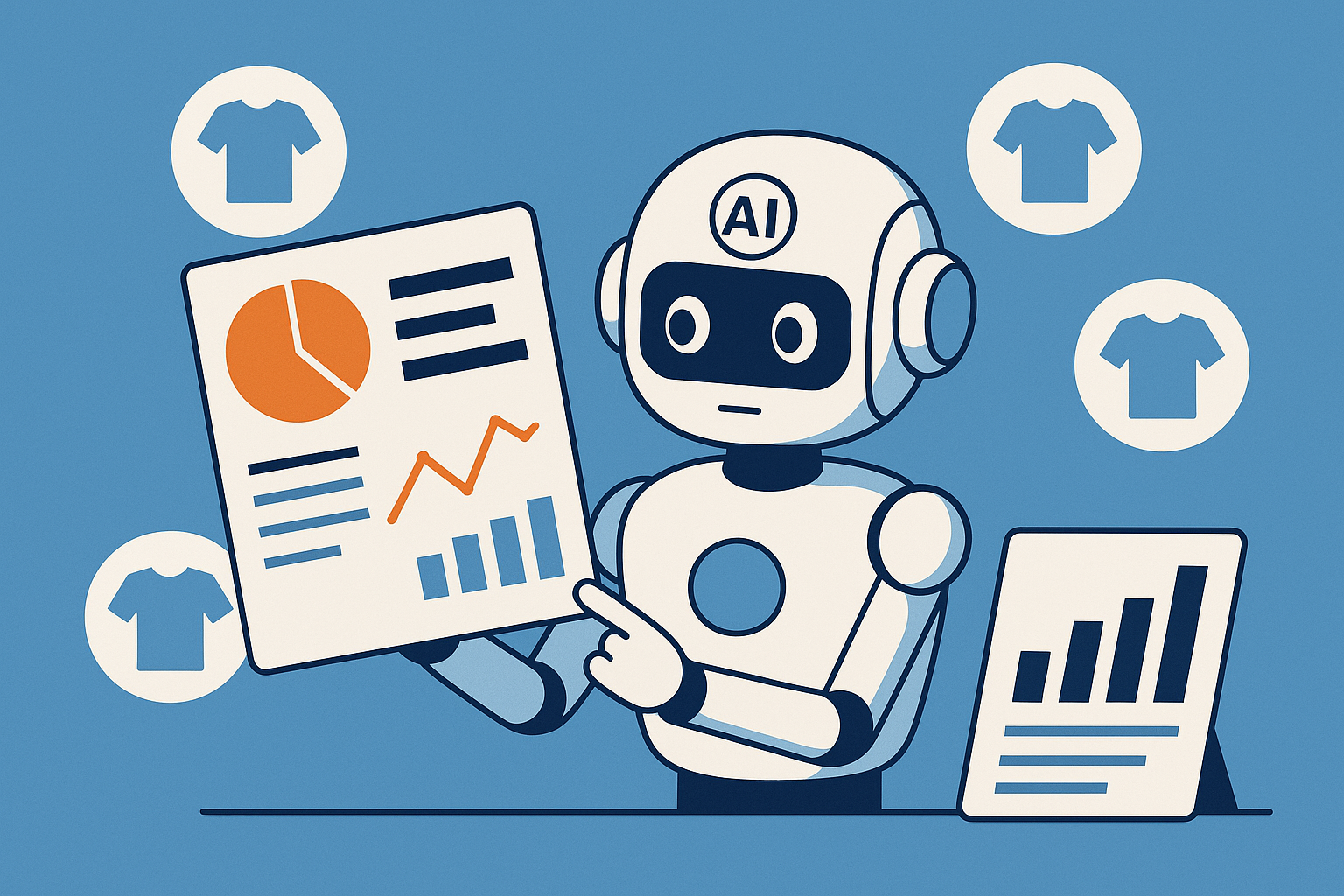 AI predictive inventory for t-shirt printing